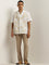 ETA Off-White Embroidered Relaxed-Fit Cotton Blend Shirt