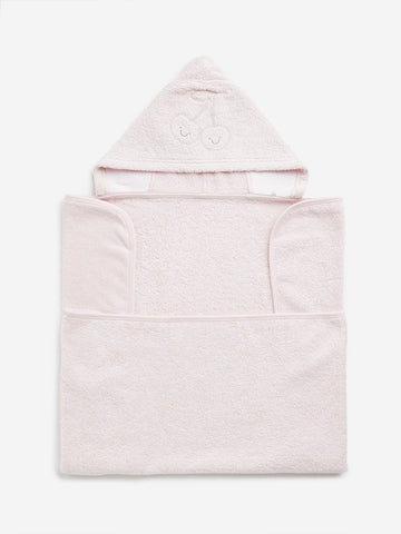 HOP Baby Light Pink Cotton Hooded Towel