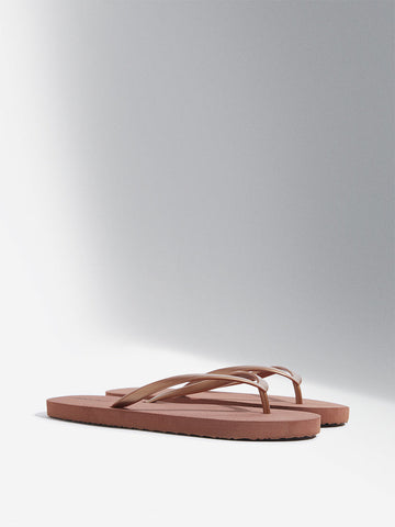 LUNA BLU Tan Flip-Flop