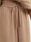 LOV Dark Beige High-Rise Flared Pants