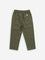 HOP Kids Olive Solid Mid-Rise Cotton Blend Pants