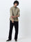 Nuon Khaki Relaxed-Fit Cotton Shirt