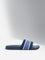 SOLEPLAY Navy Striped Design Knitted Slides