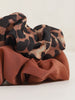 Wunderlove Brown Animal Print Scrunchies - Pack of 2