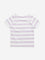 HOP Kids Lilac Stripe Printed Cotton T-Shirt