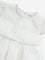 HOP Baby White Floral Embroidered Frock Dress