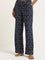 Superstar Navy Printed High-Rise Cotton Blend Pyjamas