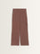 Superstar Brown Solid High-Rise Cotton Blend Pants