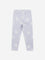 HOP Kids Lilac Floral Print Mid-Rise Cotton Blend Leggings