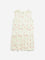 HOP Kids Light Yellow Floral Printed Drop-Waist Cotton Dress