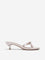 LUNA BLU Blush Pink Bow-Detailed Kitten Heel Sandals