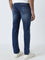 WES Casuals Blue Washed Slim - Fit Mid - Rise Jeans