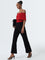 Wardrobe Black Bootcut High-Rise Trousers