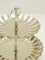 Westside Home Gold Scallop Design Two-Tier Cake Stand