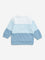 HOP Baby Blue Colour-Blocked Design Cotton Sweatshirt