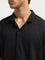 ETA Black Knitted Relaxed-Fit Shirt