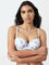 Wunderlove Blue Floral Printed Padded and Wired Bra