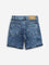 HOP Kids Blue Faded Mid-Rise Denim Shorts