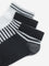 Y&F Kids Black & White Striped Socks - Pack of 3