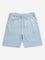 Y&F Kids Light Blue Mid-Rise Cotton Shorts