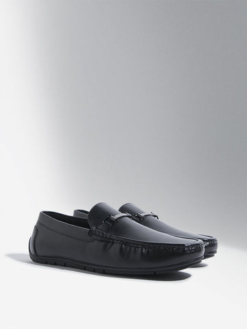 SOLEPLAY Black Metal-Detailed Loafers