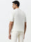 Ascot Off-White Geometric Knitted Relaxed-Fit T-Shirt