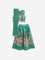 Utsa Kids Jade Green Floral Printed Ghagra, Choli with Dupatta Set (2-8 Years)