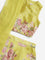 Utsa Kids Yellow Floral Printed Ghagra, Choli with Dupatta Set (2-8 Years)