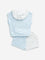 HOP Kids Light Blue Cotton T-Shirt and Shorts Set