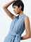 LOV Blue Denim Shirt Dress