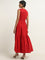 LOV Red Tiered Cotton Dress