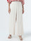 LOV Beige High-Rise Blended Linen Trousers