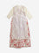 Utsa Kids Ivory Floral Embroidered Straight Kurta with Inner (8-14 Yrs)