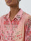 Vark Pink Floral Printed Ethnic Tunic and Palazzos Set