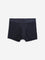 WES Lounge Blue Solid Cotton Blend Trunks - Pack of 3