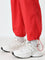 Studiofit Red Cargo-Style Mid-Rise Track Pants