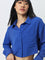 Nuon Blue Crinkle Textured Shirt