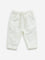 HOP Baby White Mid-Rise Cotton Blend Pants