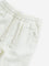 HOP Baby White Mid-Rise Cotton Blend Pants