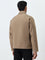 WES Casuals Dark Beige Relaxed-Fit Jacket