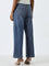 LOV Blue Washed Straight - Fit High - Rise Jeans with Belt