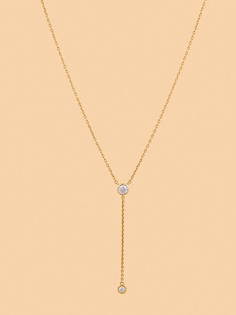 Westside X Pome Sleek Y-Chain Necklace with Lab Diamond