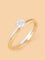 Classic Dual Tone Solitaire Lab Diamond Ring