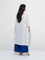 Diza White Sealife-Themed Cotton A-Line Kurta