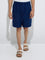ETA Indigo Relaxed-Fit Mid-Rise Cotton-Blend Shorts