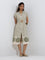Bombay Paisley Olive Stripe Cotton Shirt Dress with Belt