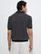 Ascot Black Striped Relaxed-Fit Cotton-Blend Polo T-Shirt