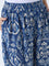 Diza Dark Blue Ikat Pattern Ethnic Pants