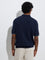 Ascot Navy Relaxed-Fit Quarter-Zip Polo T-Shirt