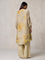Abstract Printed Beige Kurta